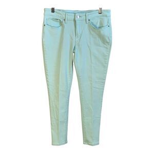 Levi's Women's 711 Skinny Jeans Straight Leg Mid Rise Size 30” Waist Light Blue